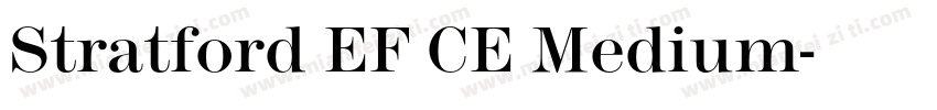 Stratford EF CE Medium字体转换